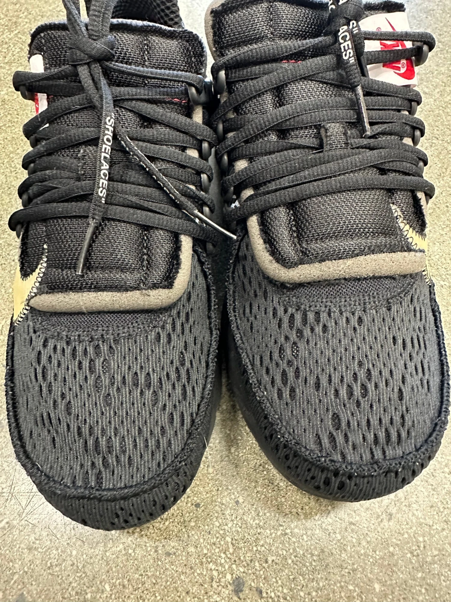 OFF WHITE PRESTO BLACK - SIZE 9 (WORN) 3 OFF WHITE PRESTO BLACK - SIZE 9 (WORN) - Image 3